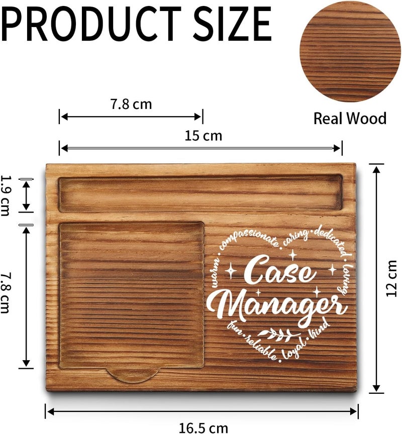 akeke Case Manager Gifts for Women, Men, Case Manager Week Gifts, Case Manager Office Decor, Appreciation Thank You Gifts for Case Manager Self-Stick Note Pad Holders GAA36 - Image 2